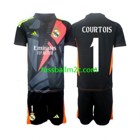 Fußballtrikots Real Madrid Thibaut Courtois 1 Torwart Kinder Auswärts Trikotsatz 2024-2025 Fußballtrikots Real Madrid Thibaut Courtois 1 Torwart Kinder Auswärts Trikotsatz 2024-2025